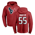 H.Texans #55 Danielle Hunter Player Red Pro Line Pullover Hoodie Limited Game ROCER Stitched Jerseys