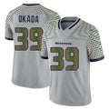S.Seahawks #39 Ty Okada Player Grey Limited 2025 Rivalries Collection Home Game ROCER Stitched Jerseys