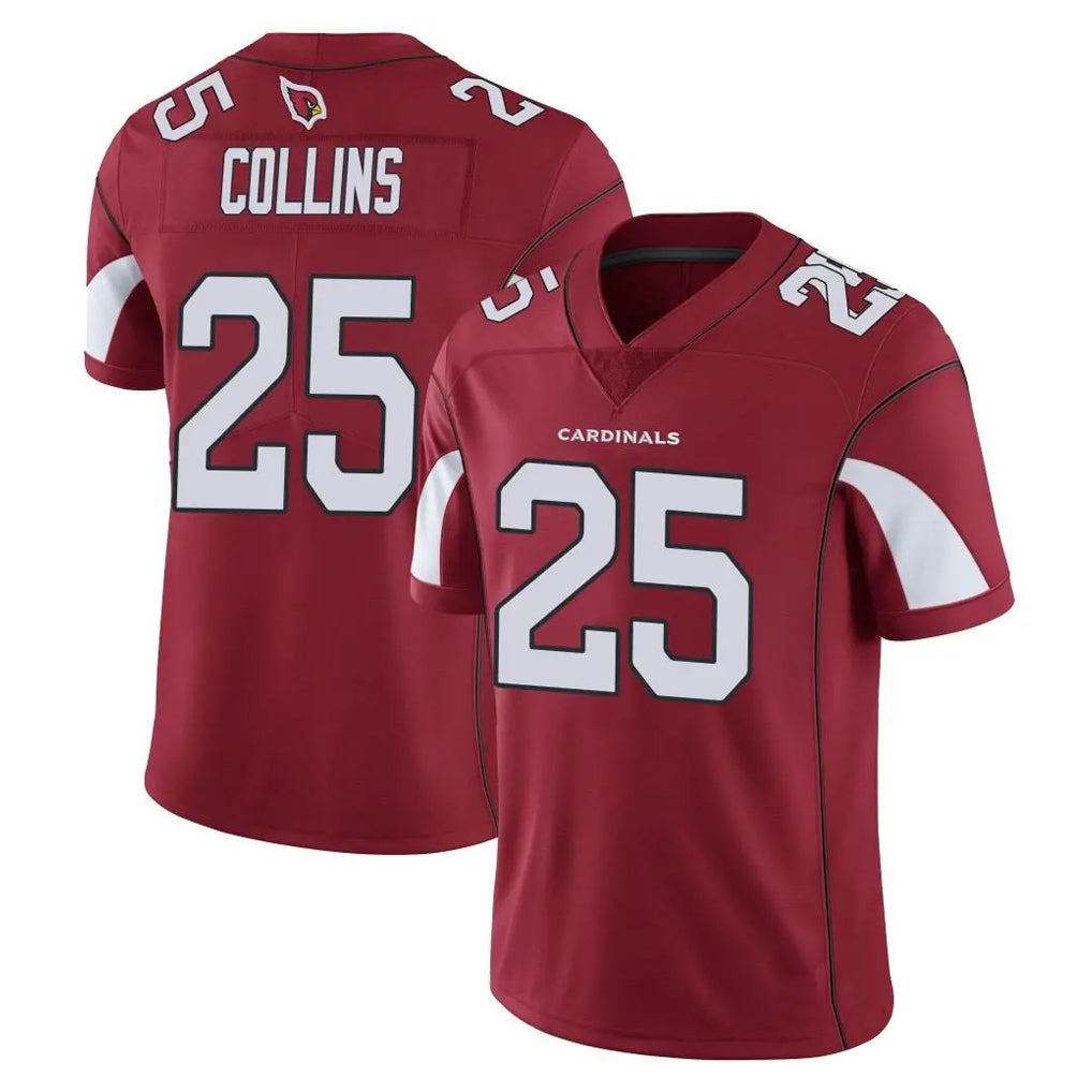 A.Cardinals #25 Zaven Collins Player Cardinal Vapor Limited Home Game  ROCER Stitched Jerseys