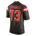 C.Browns #73 Joe Thomas Player Brown Vapor Limited Home Game ROCER Stitched Jerseys