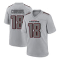 A.Falcons #18 Kirk Cousins Branch Player Gray Fashion Home Game ROCER Stitched Jerseys