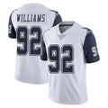 D.Cowboys #92 Quinnen Williams Player White-Navy Limited Color Rush Vapor Untouchable Home Game ROCER Stitched Jerseys