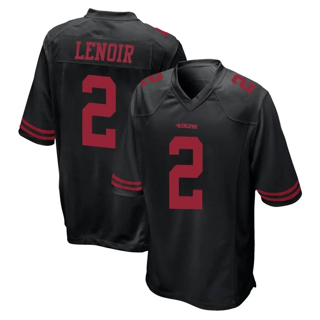 SF.49ers #2 Deommodore Lenoir Player Black Alternate Home Game ROCER Stitched Jerseys