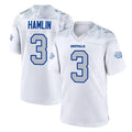 B.Bills #3 Damar Hamlin Player White Rivalries Collection Home Game ROCER Stitched Jerseys