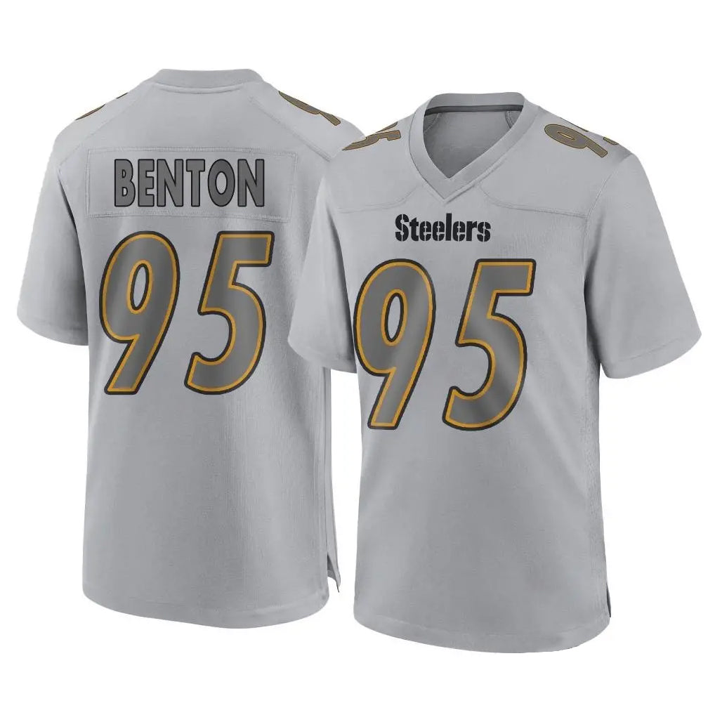 P.Steelers #95 Keeanu Benton Player Gray Atmosphere Fashion Home Game ROCER Stitched Jerseys