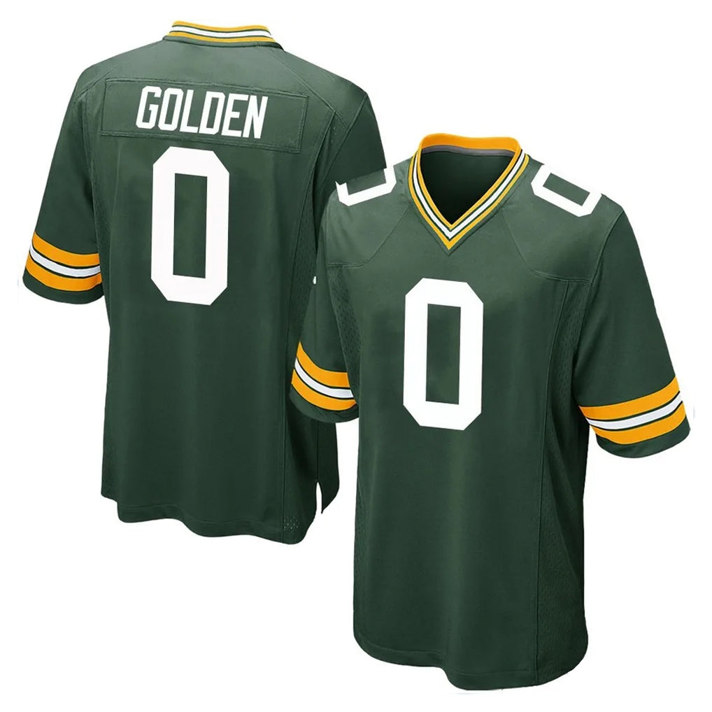GB.Packers #0 Matthew Golden Player Green Home Game ROCER Stitched Jerseys