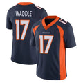 D.Broncos #17 Jaylen Waddle Player Navy Vapor Untouchable Limited Game ROCER Stitched Jerseys