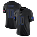 B.Bills #10 Khalil Shakir Player Black Impact Limited Game ROCER Stitched Jerseys