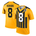 P.Steelers #8 Aaron Rodgers Player Gold Legend Limited 1933 Throwback Performance Home Game ROCER Stitched Jerseys