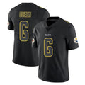 P.Steelers #6 Patrick Queen Player Black Impact Limited Home Game ROCER Stitched Jerseys