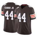 C.Browns #44 Harold Fannin Jr. Player Brown Vapor F.U.S.E. Limited Home Game ROCER Stitched Jerseys