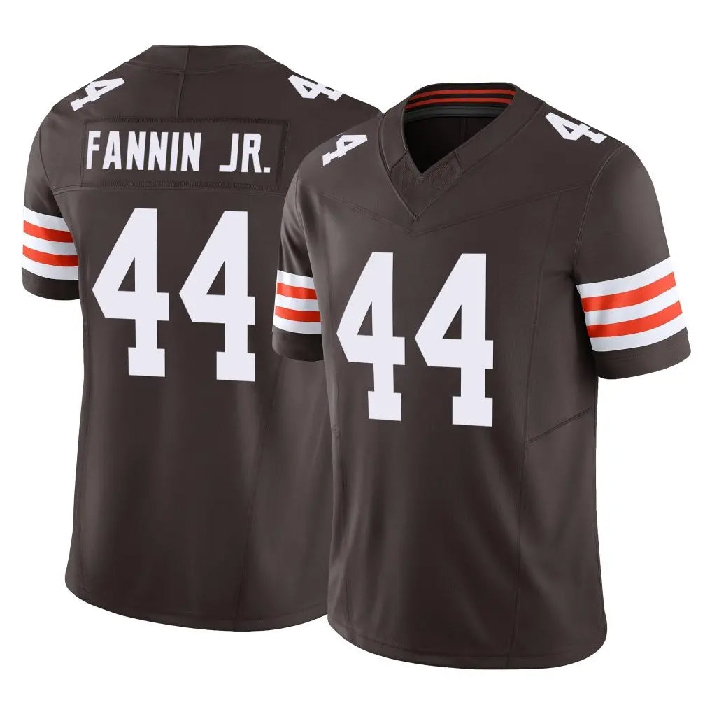 C.Browns #44 Harold Fannin Jr. Player Brown Vapor F.U.S.E. Limited Home Game ROCER Stitched Jerseys