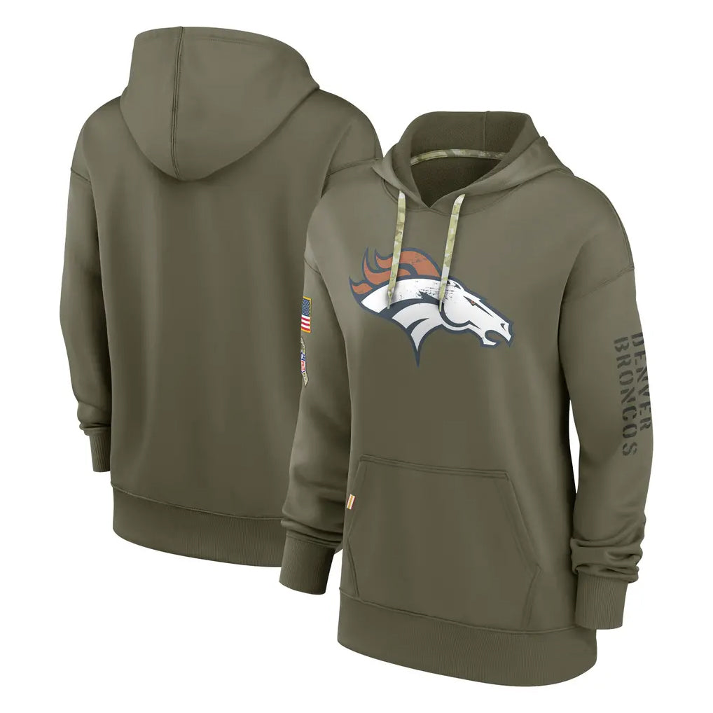 D.Broncos ## Broncos Blank Player Olive Salute to Service Pullover Hoodies Limited ROCER Stitched Jerseys