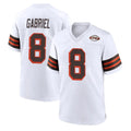 C.Browns #8 Dillon Gabriel Player White Alternate Home Game ROCER Stitched Jerseys