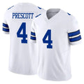 D.Cowboys #4 Dak Prescott Player White Limited Vapor F.U.S.E. Home Game ROCER Stitched Jerseys