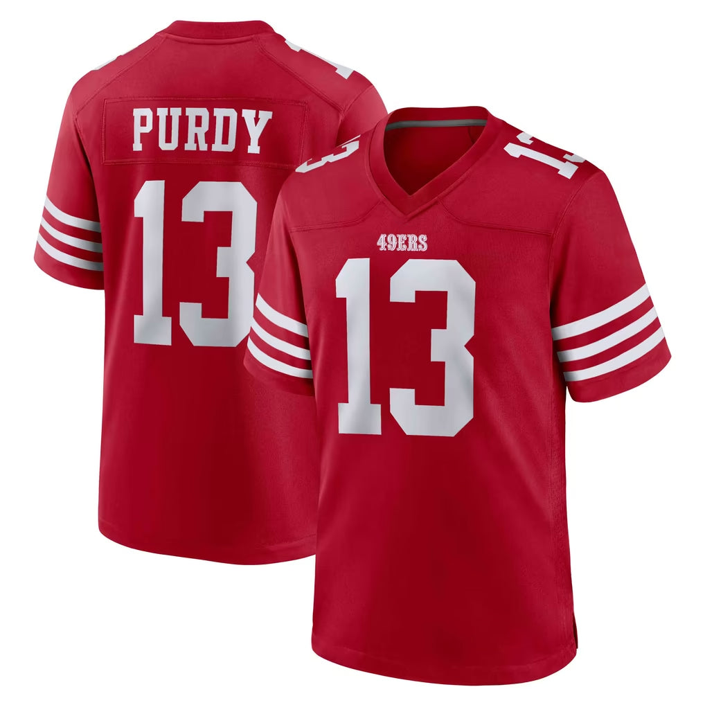 SF.49ers #13 Brock Purdy Player Red Game Home ROCER Stitched Jerseys