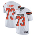 C.Browns #73 Joe Thomas Player White Vapor Limited Home Game ROCER Stitched Jerseys