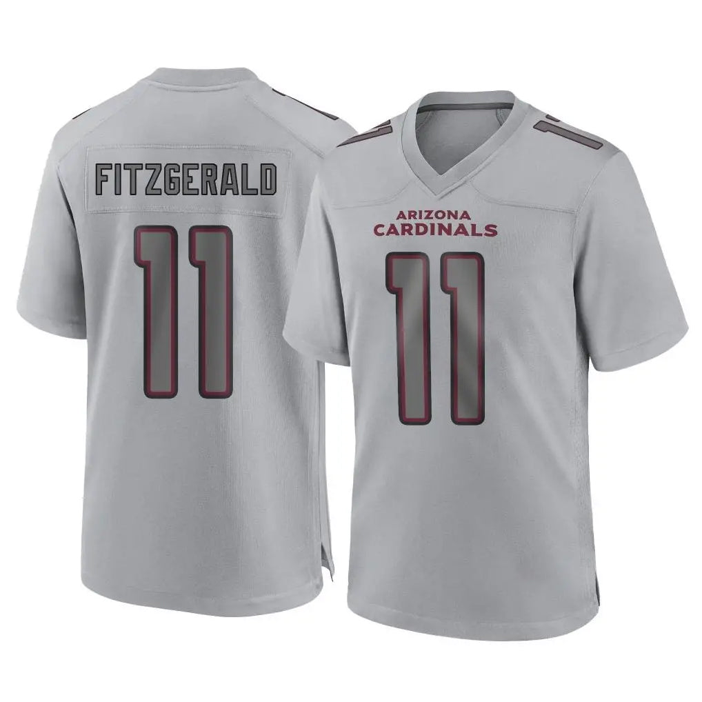 A.Cardinals #11 Larry Fitzgerald Player Gray Fashion Home Game ROCER Stitched Jerseys