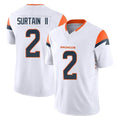 D.Broncos #2 Pat Surtain II Player White Limited Vapor F.U.S.E. Home Game ROCER Stitched Jerseys