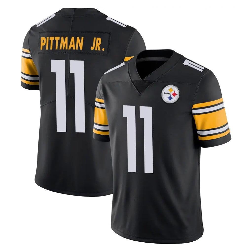 P.Steelers #11 Michael Pittman Jr. Player Black Limited Vapor Untouchable Home Game ROCER Stitched Jerseys