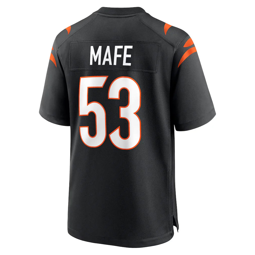 C.Bengals #53 Boye Mafe Player Black Home Game ROCER Stitched Jerseys