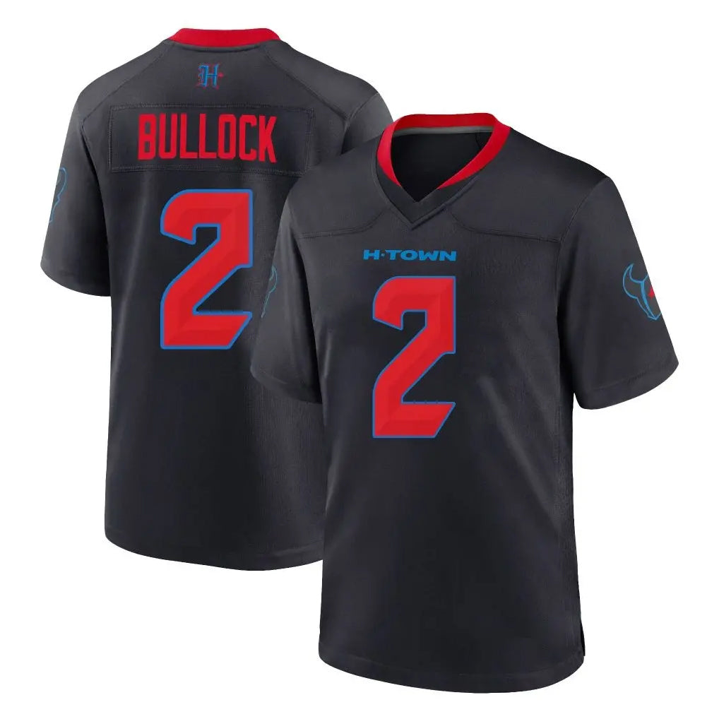 H.Texans #2 Calen Bullock Player Navy 2nd Alternate Home Game ROCER Stitched Jerseys