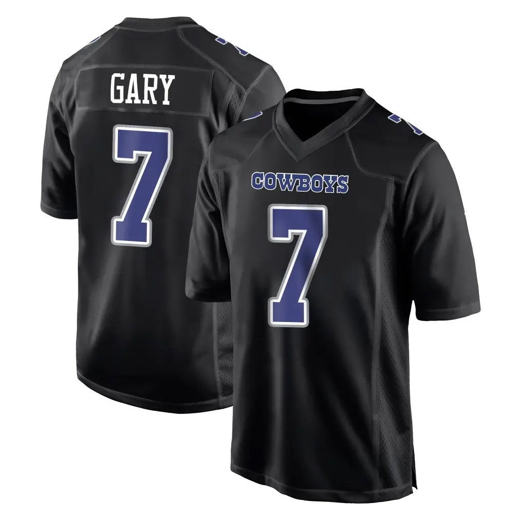 D.Cowboys #7 Rashan Gary Player Carbon Black Fashion Home Game ROCER Stitched Jerseys