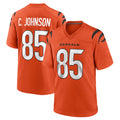 C.Bengals #85 Chad Johnson Player Orange Home Game ROCER Stitched Jerseys