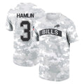 B.Bills #3 Damar Hamlin Player Arctic Camo Salute to Service T-Shirt Hoodies ROCER Stitched Jerseys