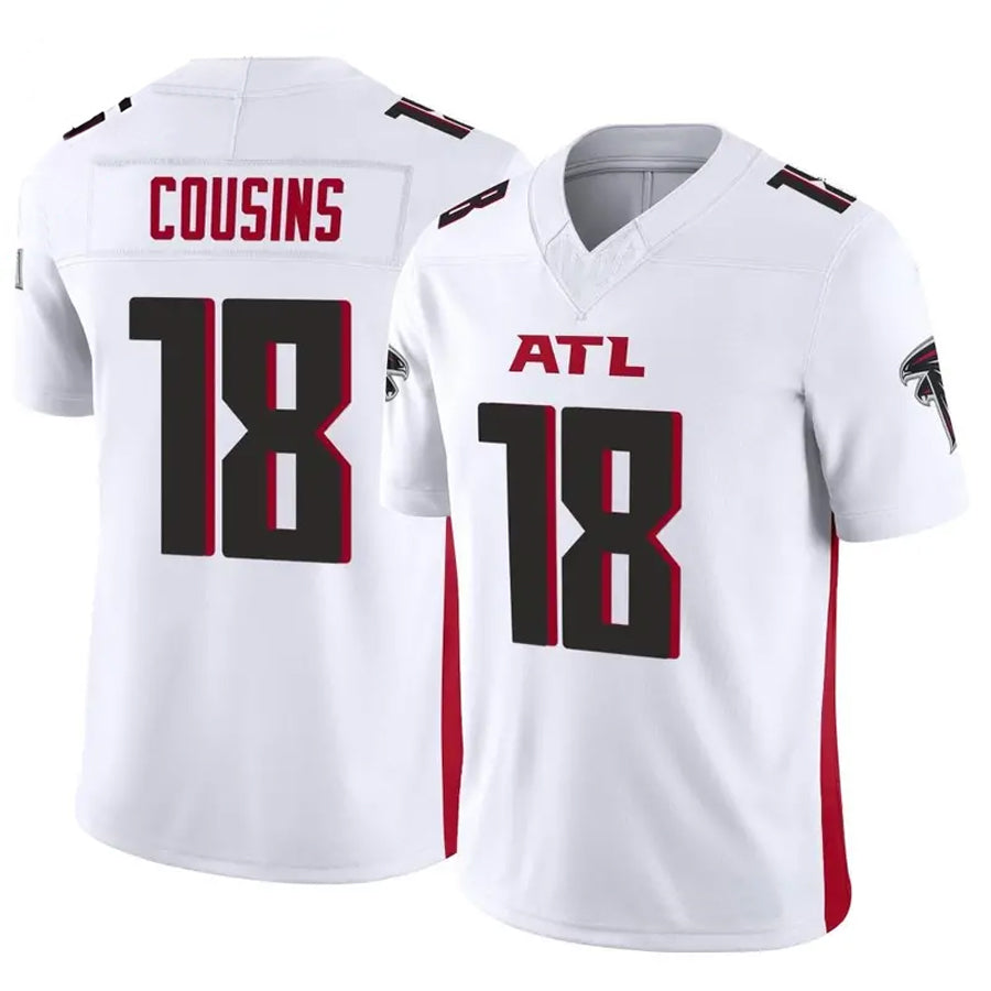 A.Falcons #18 Kirk Cousins Player Vapor F.U.S.E. Limited Whtie ROCER Stitched Jerseys