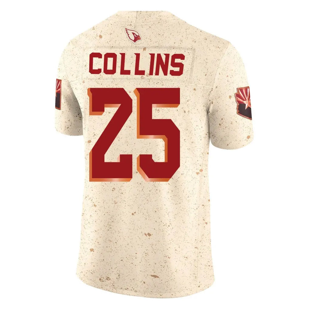A.Cardinals #25 Zaven Collins Player Cream Rivalries Collection Vapor Limited Home Game ROCER Stitched Jerseys
