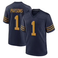 GB.Packers #1 Micah Parsons Player Navy The 1923 Classic Home Game ROCER Stitched Jerseys