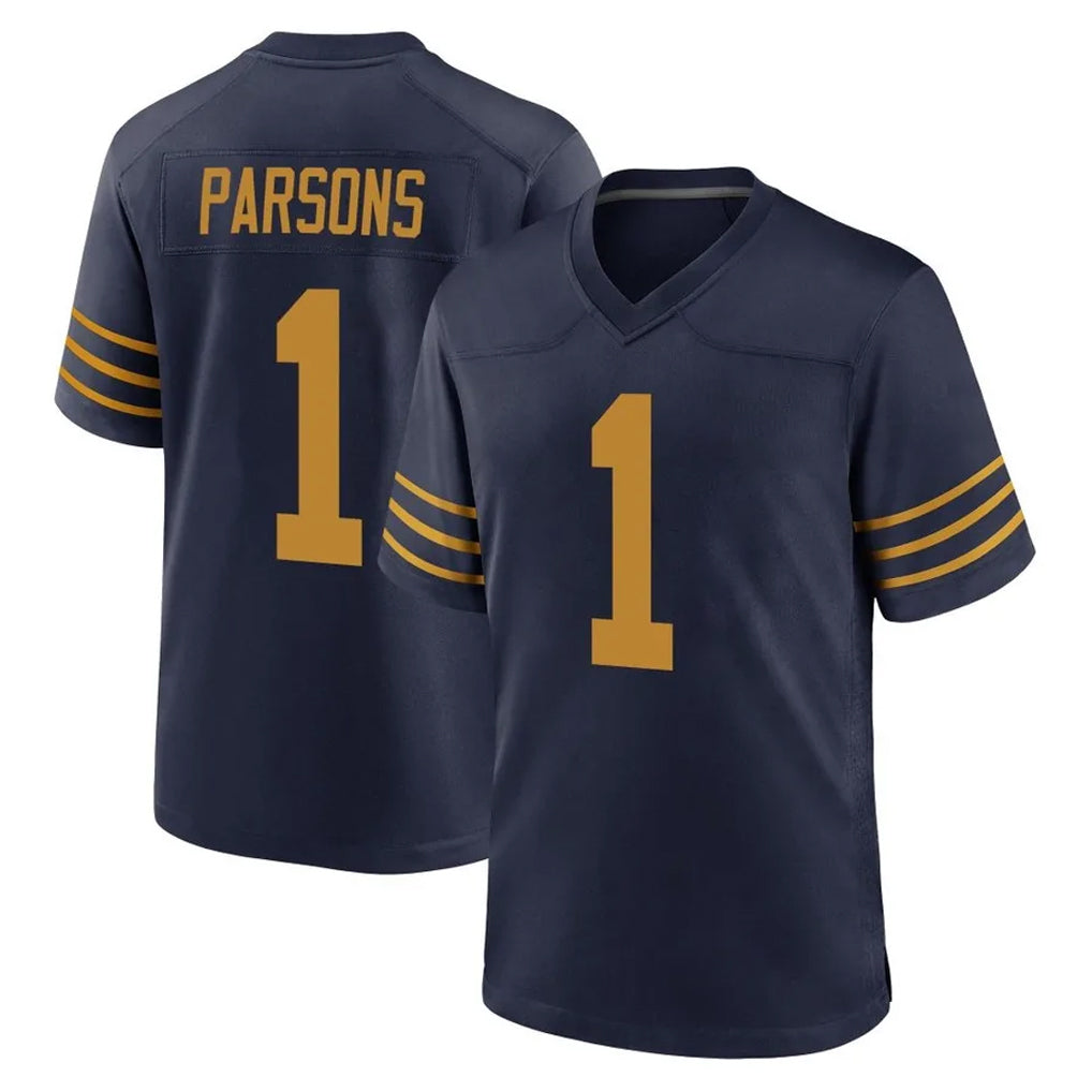 GB.Packers #1 Micah Parsons Player Navy The 1923 Classic Home Game ROCER Stitched Jerseys