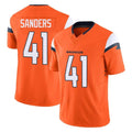 D.Broncos #41 Drew Sanders Player Orange Vapor F.U.S.E. Limited Home Game Ddoa Stitched Jerseys