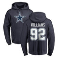 D.Cowboys #92 Quinnen Williams Player Navy Pullover Hoodies Limited ROCER Stitched Jerseys