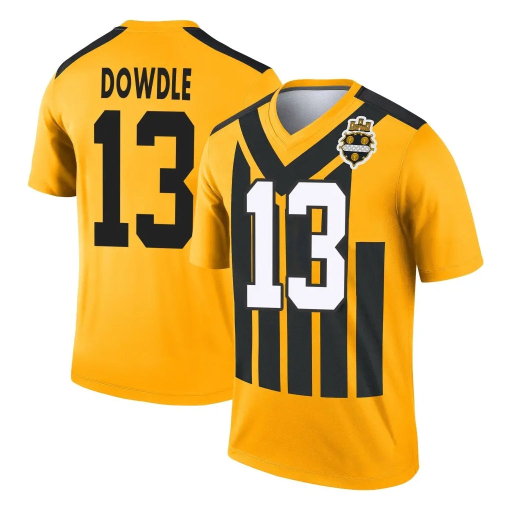 P.Steelers #13 Rico Dowdle Player Gold Legend Limited 1933 Throwback Performance Home Game ROCER Stitched Jerseys