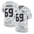 H.Texans #69 Ed Ingram Player Arctic Camo Salute To Service Limited Game ROCER Stitched Jerseys