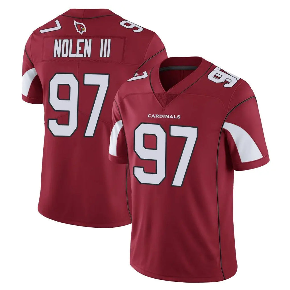 A.Cardinals #97 Walter Nolen III Player Cardinal Vapor Limited Home Game  ROCER Stitched Jerseys