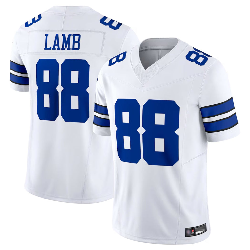 D.Cowboys #88 CeeDee Lamb Player White Limited Vapor F.U.S.E. Home Game ROCER Stitched Jerseys