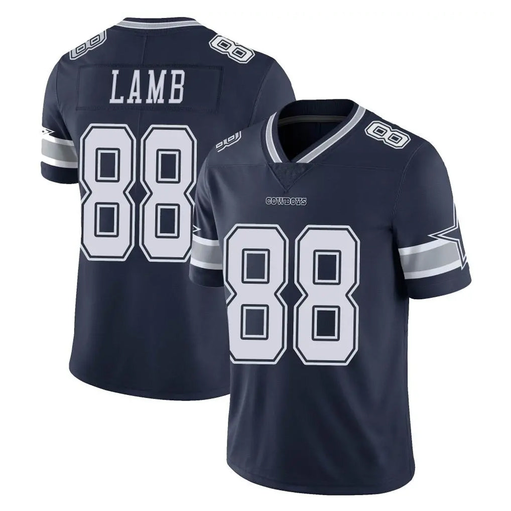 D.Cowboys #88 CeeDee Lamb Player Navy Vapor Untouchable Limited Home Game ROCER Stitched Jerseys