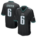 P.Eagles #6 DeVonta Smith Player Black Home Game ROCER Stitched Jerseys