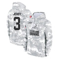 C.Browns #3 Jerry Jeudy Player Arctic Camo Salute to Service Hoodies Limited Game ROCER Stitched Jerseys