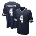 D.Cowboys #4 Dak Prescott Player Navy Home Game ROCER Stitched Jerseys