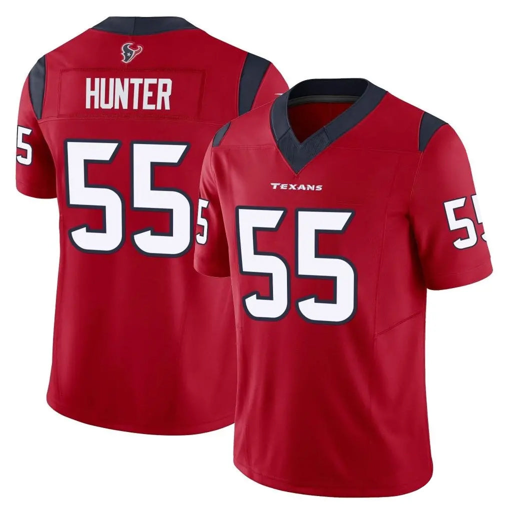 H.Texans #55 Danielle Hunter Player Red Limited Vapor F.U.S.E. Home Game ROCER Stitched Jerseys
