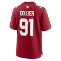 A.Cardinals #91 L.J. Collier Player Cardinal Game Home ROCER Stitched Jerseys