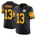 P.Steelers #13 Rico Dowdle Player Black Limited Color Rush Home Game ROCER Stitched Jerseys