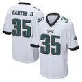P.Eagles #35 Michael Carter II Player White Home Game ROCER Stitched Jerseys