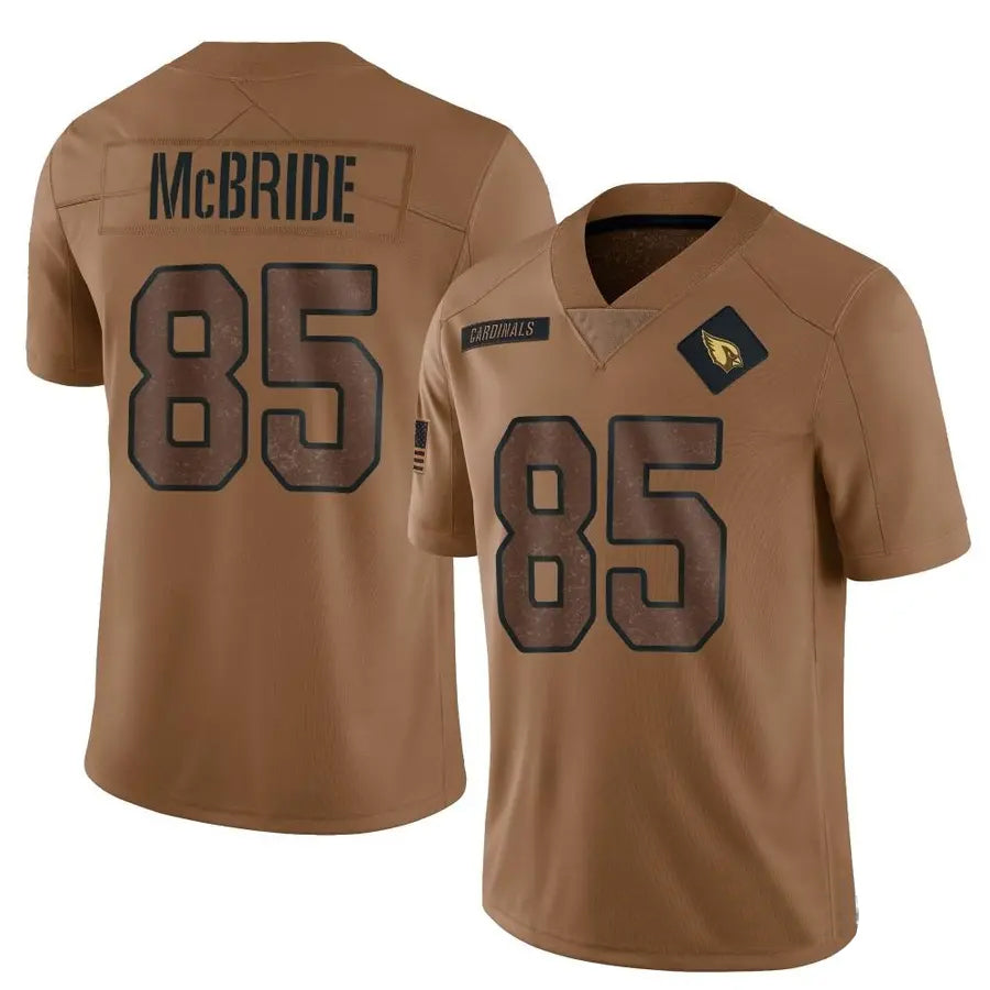 A.Cardinals #85 Trey McBride Player Black Limited Reflective ROCER Stitched Jerseys