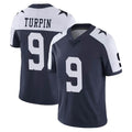 D.Cowboys #9 KaVontae Turpin Player Navy-White Limited Alternate Vapor Untouchable Home Game ROCER Stitched Jerseys