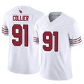 A.Cardinals #91 L.J. Collier Player Limited Elite Home White ROCER Stitched Jerseys